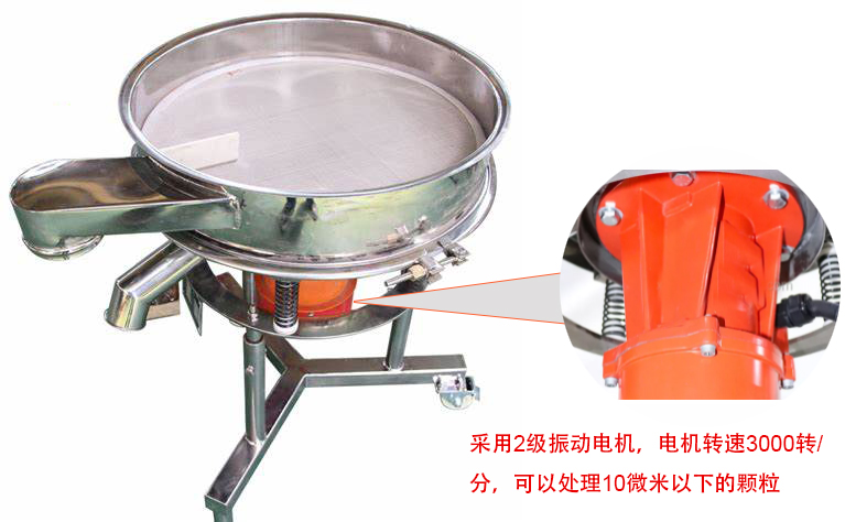 高頻篩特點：框體加高可防止漿液往外飛濺；加擋料板可加快排料，提高篩分效率