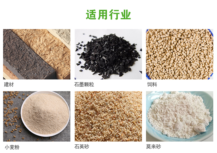 高頻振動篩主要用于化工，建材，石墨顆粒，飼料，小麥粉，石英砂，豆漿，果汁等各種物料的干法、濕法篩分、分級、脫水，過濾。